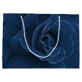 Grand Sac Cadeau Rose bleu velours (Dos)