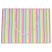 Grand Sac Cadeau Rose bleu vert jaune violet élégant tendance (Devant)