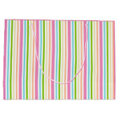 Grand Sac Cadeau Rose bleu vert jaune violet élégant tendance (Dos)