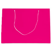 Grand Sac Cadeau Rose brillant (Devant)