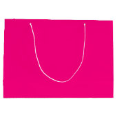 Grand Sac Cadeau Rose brillant (Dos)