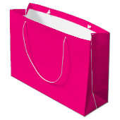 Grand Sac Cadeau Rose brillant (Dos Angle)