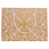 Grand Sac Cadeau Rose classieux chic et fascinant personnalisé et (Dos)