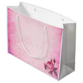 Grand Sac Cadeau Rose de la Saint Valentin (Dos Angle)