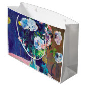 Grand Sac Cadeau Rose et Statuette, Gauguin (Dos Angle)