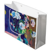 Grand Sac Cadeau Rose et Statuette, Gauguin (Devant Angle)