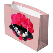 Grand Sac Cadeau Rose et Swallowtail (Dos Angle)