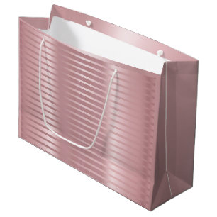 Grand Sac Cadeau Rose glamour Modèle or élégant moderne tendance