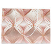 Grand Sac Cadeau Rose Gold Rose Foncé Perle  (Dos)