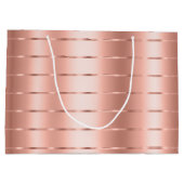 Grand Sac Cadeau Rose Gold Ruban Arc Bridal Shower (Dos)