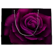 Grand Sac Cadeau Rose gothique, bougie et parchemin Anniversaire (Dos)