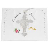 Grand Sac Cadeau Rose nuptial (Devant)