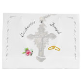 Grand Sac Cadeau Rose nuptial (Dos)