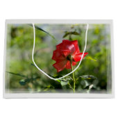 Grand Sac Cadeau Rose rouge (Devant)