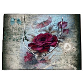 Grand Sac Cadeau Rose victorien Ephemera (Devant)