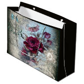 Grand Sac Cadeau Rose victorien Ephemera (Devant Angle)