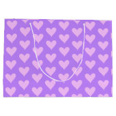 Grand Sac Cadeau Rose - Violet Saint-Valentin (Dos)