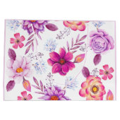 Grand Sac Cadeau Rose violette (Dos)