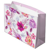 Grand Sac Cadeau Rose violette (Dos Angle)