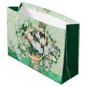 Grand Sac Cadeau Roses de Still Life dans un vase par Vincent van G (Dos Angle)
