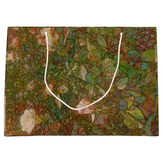 Grand Sac Cadeau Roses gift bag (Devant)