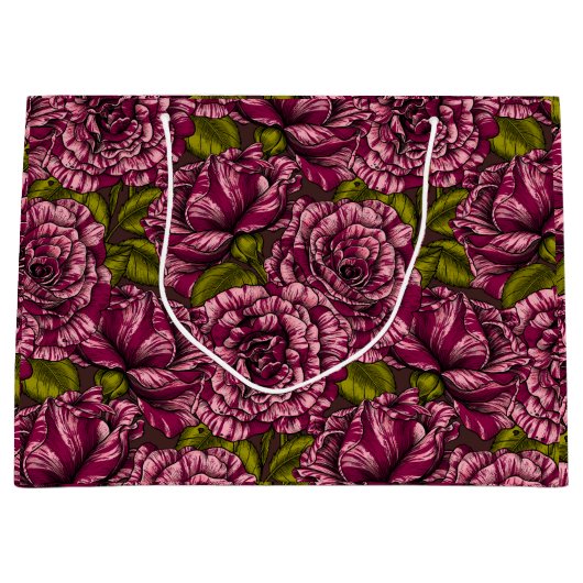 Grand Sac Cadeau Roses pour vous (Devant)