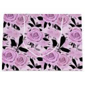 Grand Sac Cadeau Roses roses (Devant)