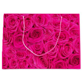 Grand Sac Cadeau Roses roses roses aux fleurs chaudes (Devant)
