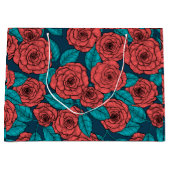 Grand Sac Cadeau Roses rouges (Devant)