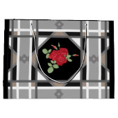 Grand Sac Cadeau Roses rouges, rétro (Dos)