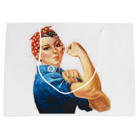 Grand Sac Cadeau Rosie la riveteuse (Devant)