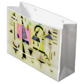 Grand Sac Cadeau Rosy définitif, Wassily Kandinsky (Devant Angle)