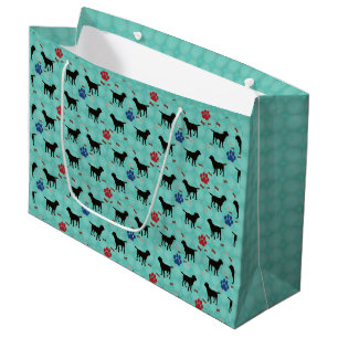 Grand Sac Cadeau Rottweiler d'ombre