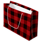 Grand Sac Cadeau Rouge (Devant Angle)