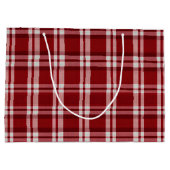 Grand Sac Cadeau Rouge blanc (Dos)