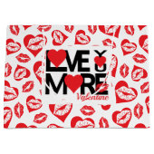 Grand Sac Cadeau Rouge et blanc Vous aimer Plus (Devant)