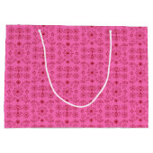 Grand Sac Cadeau Rouge sur rose (Dos)