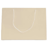 Grand Sac Cadeau Rouge uni beige clair (Devant)