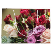 Grand Sac Cadeau Rouge Violet Et Rose (Dos)