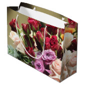 Grand Sac Cadeau Rouge Violet Et Rose (Dos Angle)