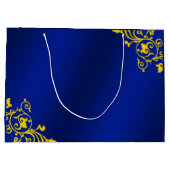 Grand Sac Cadeau Royal Blue and Gold (Dos)