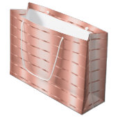 Grand Sac Cadeau Ruban Rose Gold Bow Bridal Shower (Devant Angle)