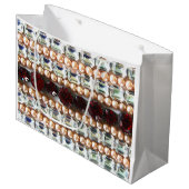 Grand Sac Cadeau Rubis, Rhinestone, diamants, bijoux, perles (Devant Angle)