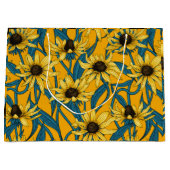 Grand Sac Cadeau Rudbekia jaune (Devant)