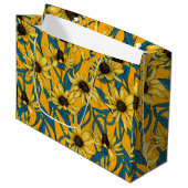 Grand Sac Cadeau Rudbekia jaune (Devant Angle)