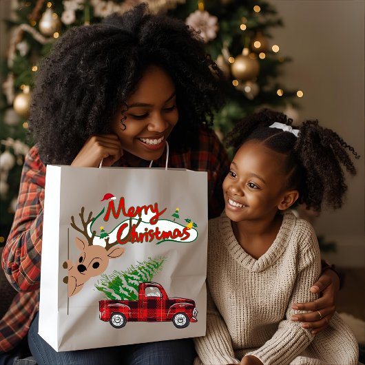 Grand Sac Cadeau Rudolph Merry Christmas - Gift Bag