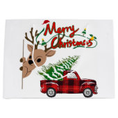 Grand Sac Cadeau Rudolph Merry Christmas - Gift Bag (Devant)