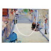 Grand Sac Cadeau Rue avec drapeaux français, Manet (Dos)