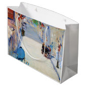 Grand Sac Cadeau Rue avec drapeaux français, Manet (Dos Angle)