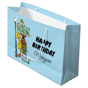 Grand Sac Cadeau Rue Sésame Joyeux anniversaire